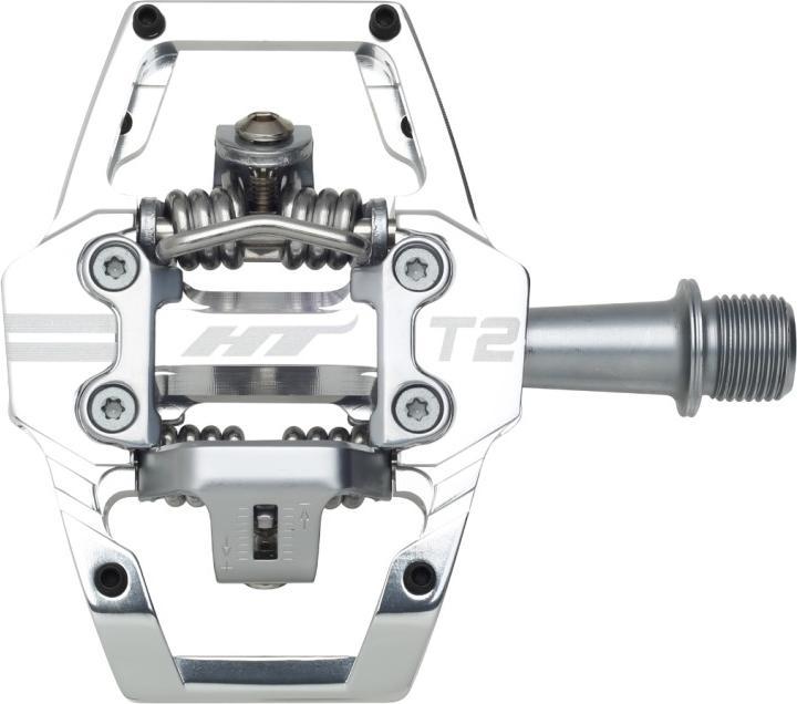 HT T2-SX BMX Pedal silber