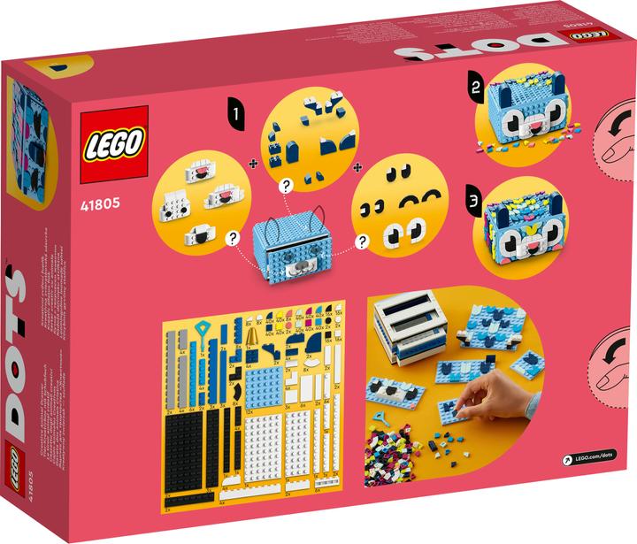 Produktbild LEGO Tier-Kreativbox mit Schubfach (41805, LEGO Dots)