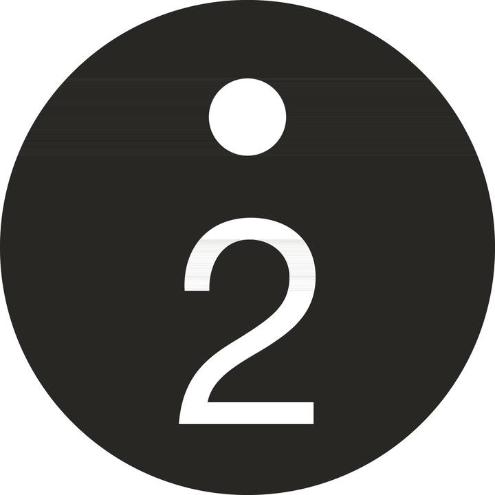 Produktbild Reiher Schlüsselnummer - ø 25, Nummer 2, Aluminium schwarz eloxiert