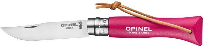 Produktbild Opinel N°06 strawberry w. leather lace
