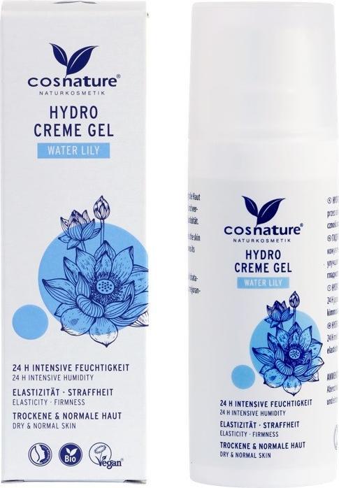 Cosnature Cream - Face gel intensively moisturising Wasserlily Eco 50 ml -