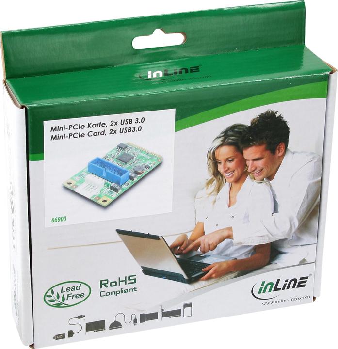 Actual product image InLine Mini PCIe card