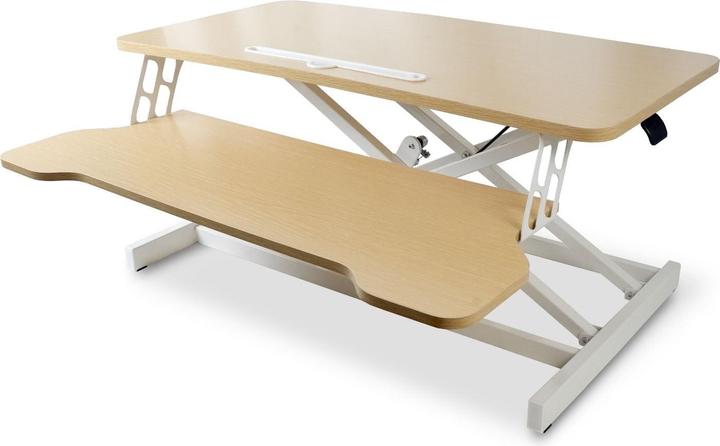 Produktbild Hermex Bürotisch Aufsatz Notebook Schreibtisch Pneumatik Hubtisch Office Desk Arbeitstisch (80 x 64 x 51.5 cm)