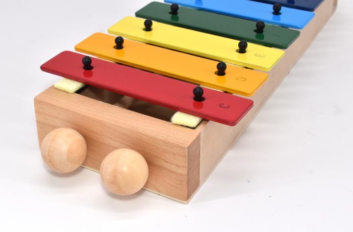 Immagine prodotto Il mio primo glockenspiel (strumento musicale con una speciale tavola armonica, 8 K di alta (Xilofono)