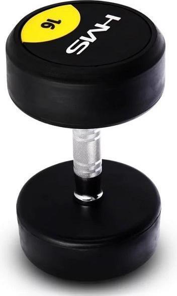 Actual product image HMS Rubberised dumbbell 16kg HG PRO 16 (1 x 16 kg)