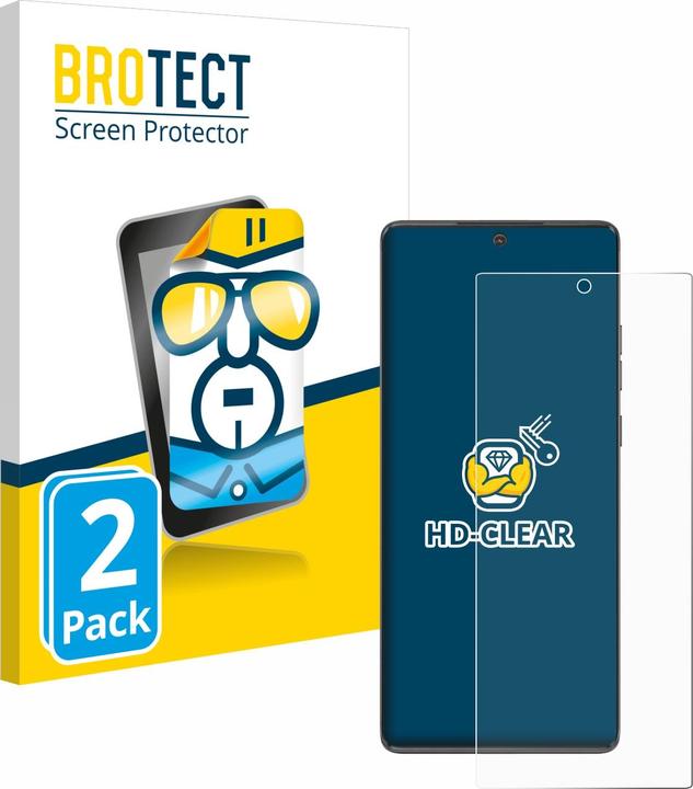 Actual product image BROTECT Screen Protector Clear (2 Piece, Motorola Moto G85)