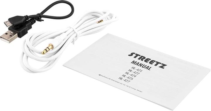 Actual product image Streetz BT200 (No noise cancelling, 22 h, Cable, Wireless)