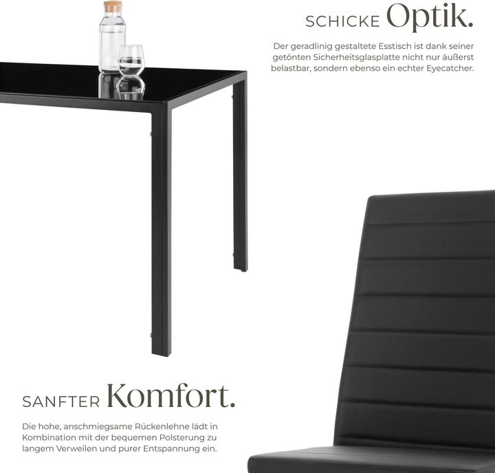 Immagine prodotto tectake Essgruppe Berlin (120 x 70 x 75 cm)