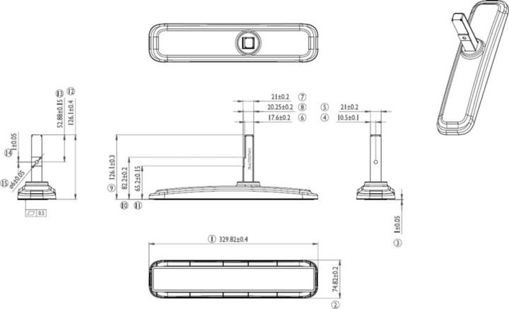 Produktbild iiyama OSTX40X81 LFD DESK STAND (Tisch, 55")