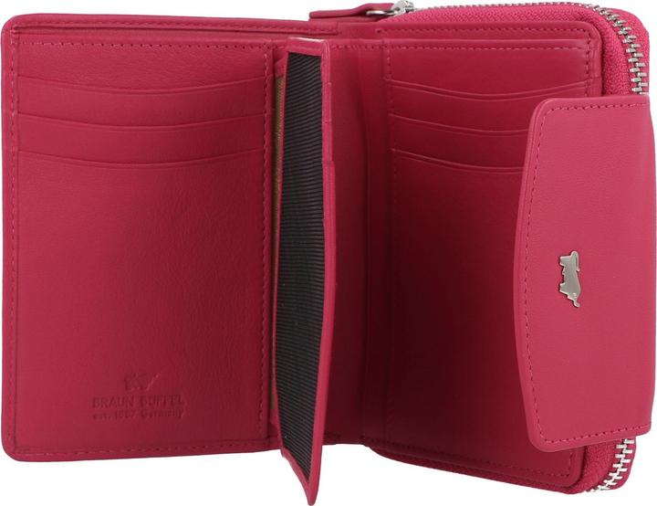 Actual product image Braun Büffel Joy wallet RFID protection leather 12 cm