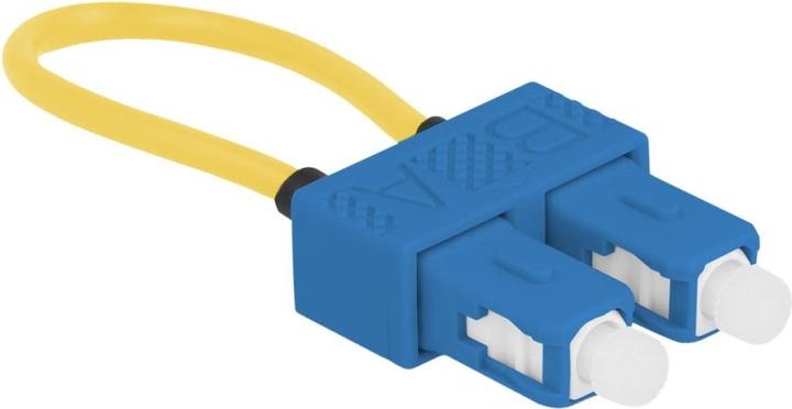 Image du produit Delock Adaptateur fibre optique loopback SC / UPC monomode bleu