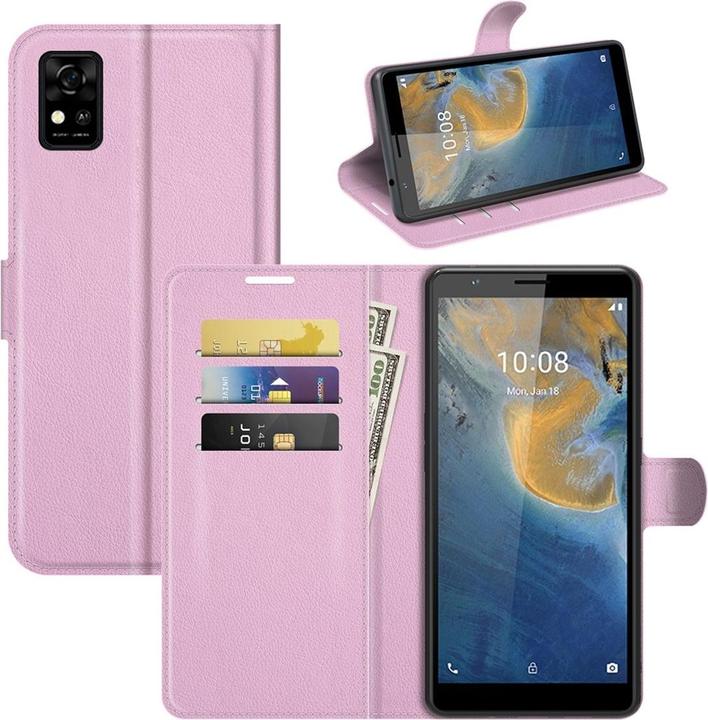 Actual product image König Design Case Mobile Protection for ZTE Blade A31 Case Flip Cover Case Cover Bumper Pink (ZTE Blade A31)