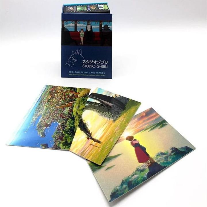 Produktbild Coffret 100 cartes postales de collection (Englisch, Studio Ghibli, 2019)