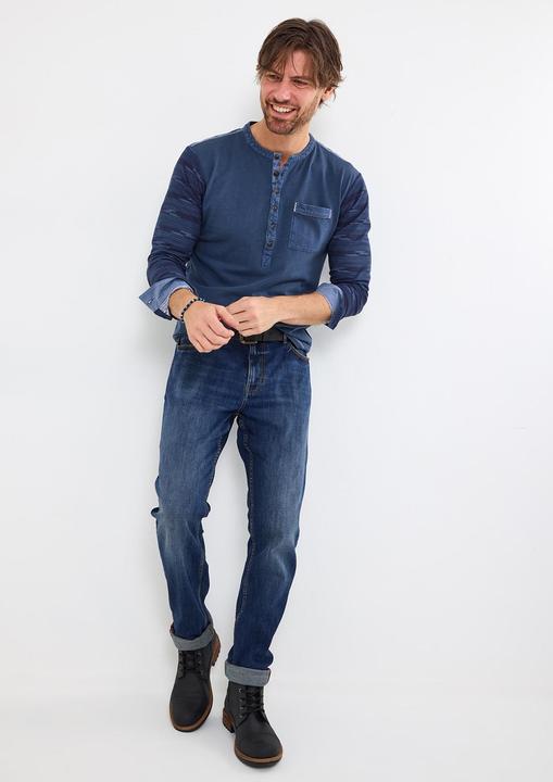 Actual product image Joe Browns Contrast Aztec Long Sleeve Henley (XL)