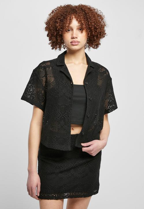 Produktbild Urban Classics Ladies Crochet Lace Resort Shirt (5XL)
