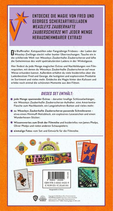 Immagine prodotto Panini Harry Potter: Weasleys Zauberhafte Zauberscherze - Fantastische Objekte aus der Zauberwel (Tedesco, Jody Revenson., 2024)