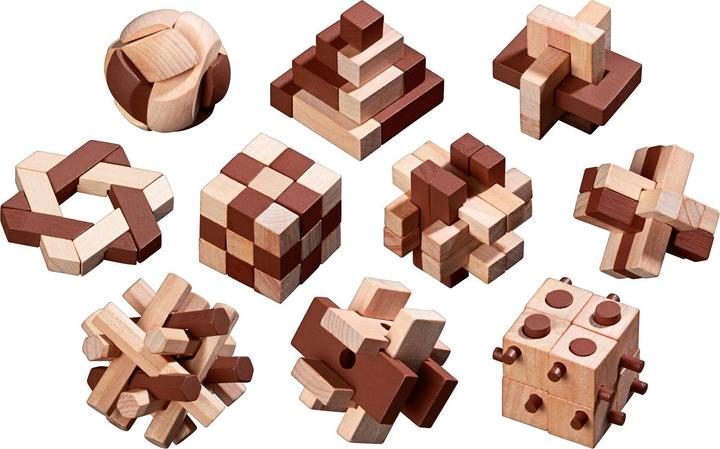 Actual product image Philos Wooden puzzle assortment, puzzle game, for 1 player, from 6 years old (German, English)