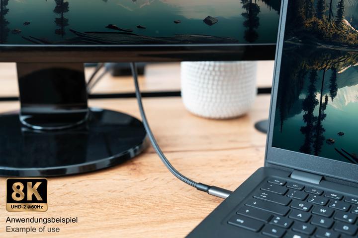 Image du produit Good Connections Câble USB 4.0 Gen. 3x2 40GBit/s 240W 8Ka60Hz USB-C mâle vers femelle (0.50 m, USB 4.0, 240 W)