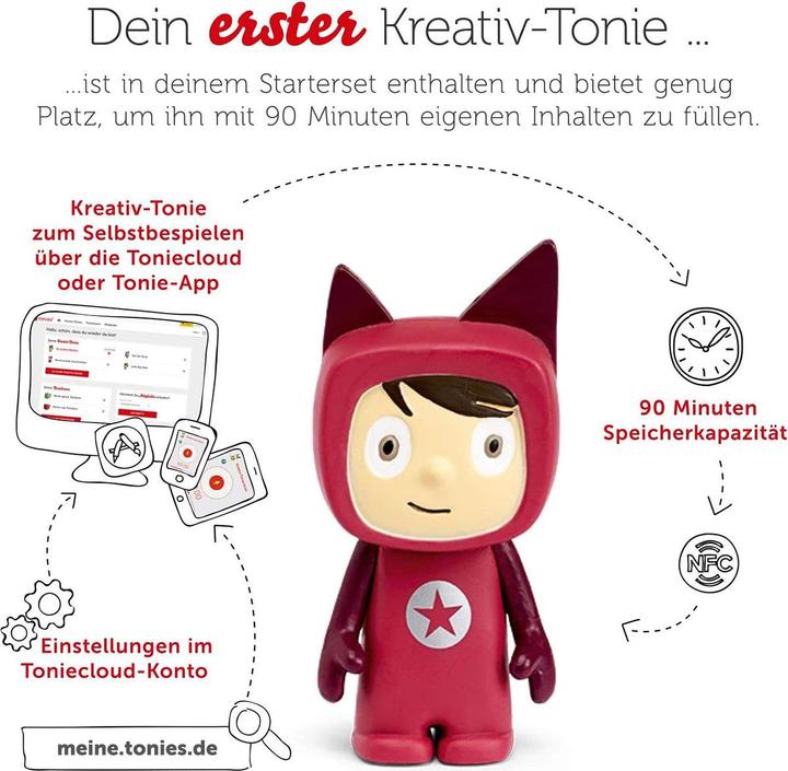 Actual product image Tonies Toniebox starter set berry (creative tone) (German)