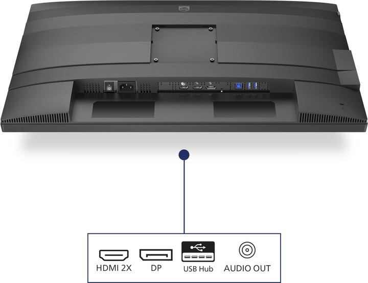Actual product image Philips 60,5cm (23,8") 24B2G5200 16:09 HDMI+DP+USB darkgrey (1920 x 1080 pixels, 23.80")