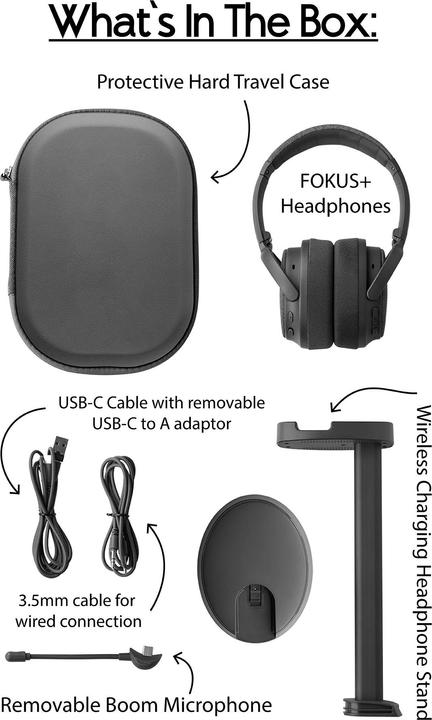 Image du produit Onanoff Casque Fokus+ avec ANC