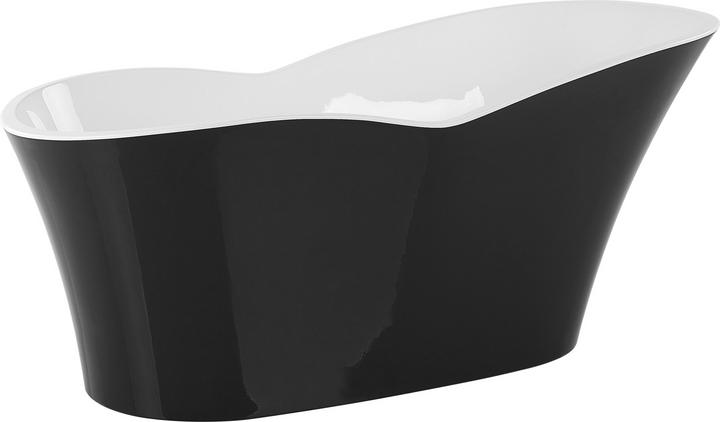 Produktbild Beliani Badewanne freistehend schwarz / weiss 170 x 80 cm DULCINA (243 l, 80 cm)