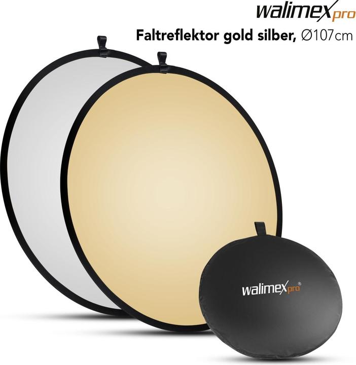 Immagine prodotto Walimex Riflettore pieghevole per 107cm (Riflettore pieghevole, 107 cm)