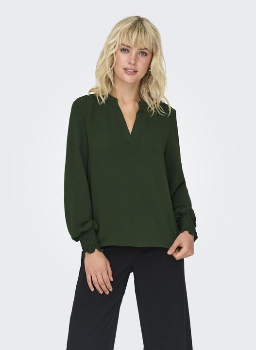 Image du produit Only Coupe normale Col rond Manches smockées Manches volumineuses Top Top (XS)