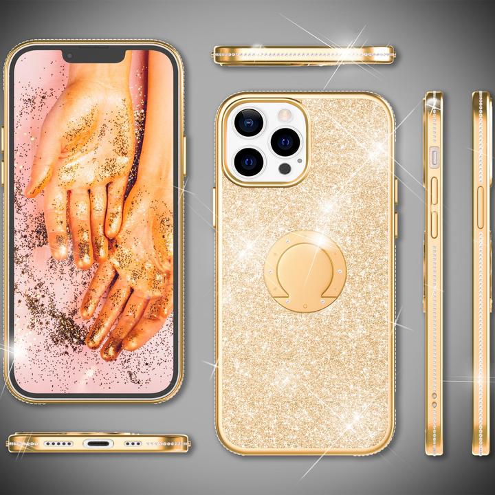 Immagine prodotto Nalia Anello Glitter Silicone Cover (Apple iPhone 13 Pro)