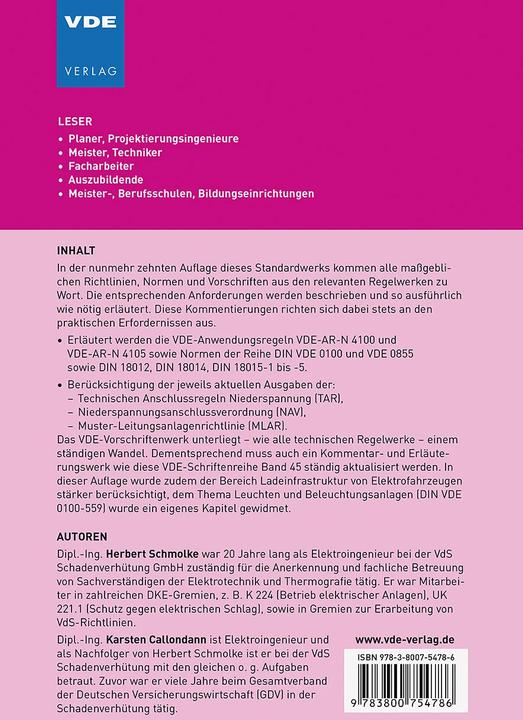 Produktbild Elektroinstallation in Wohngebäuden (Deutsch, Karsten Callondann, Herbert Schmolke, 2021)