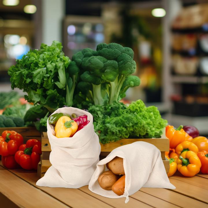 Actual product image Relaxdays 4-piece bread bag set