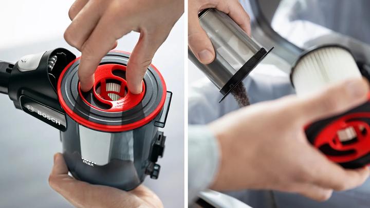 Produktbild Bosch Hausgeräte BCS712XXL, Beutellos, Schwarz, 0,3 l, Trocken, Filterung, 82 dB