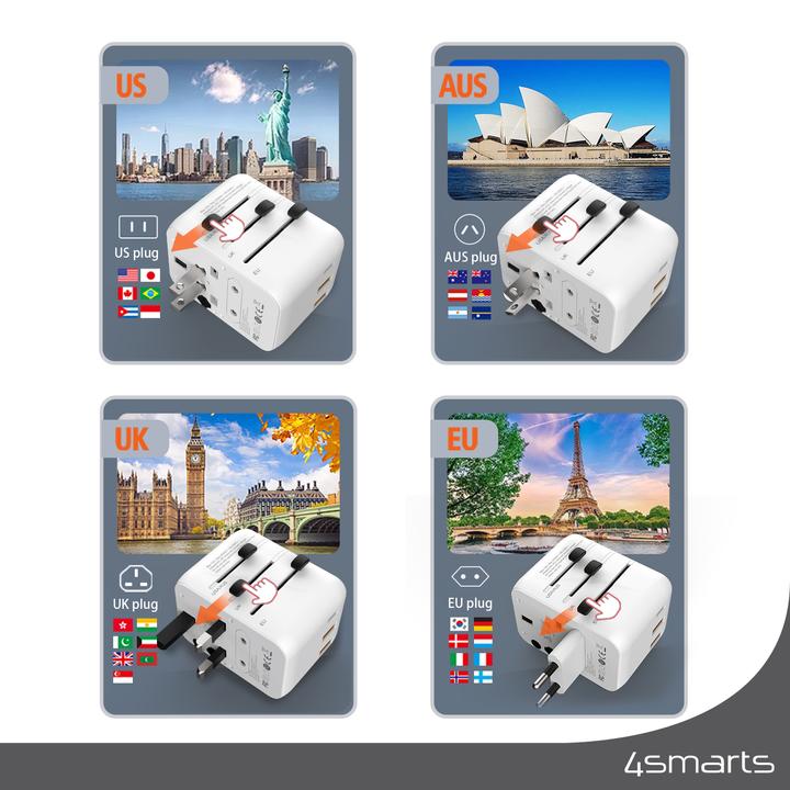 Immagine prodotto 4smarts Adattatore da viaggio Nomad 20W bianco