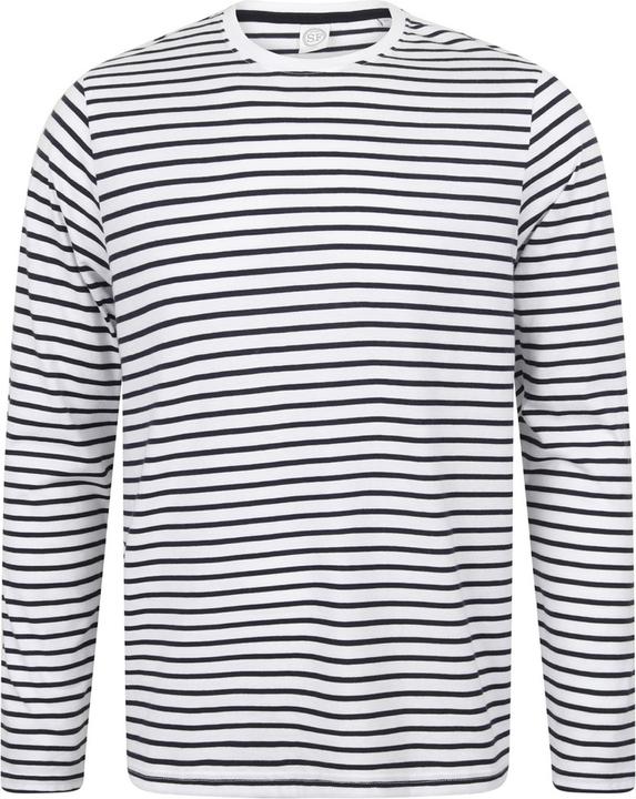 Skinni Fit Langarm Streifen TShirt