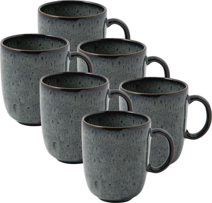 Like. by Villeroy & Boch like Villeroy & Boch Lave gris Becher mit Henkel 0,4 l Set6 (400 ml, 1 x)
