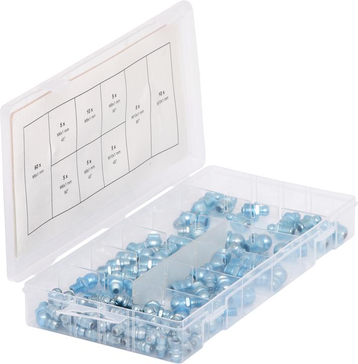 Actual product image KS Tools Grease nipple assortment, M6-8-10x1.0, 110 pcs
