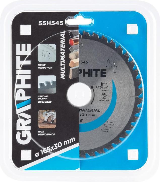 Actual product image Graphite circular saw (circular saw, Widia, 165 x 30 mm, 40 teeth, universal)