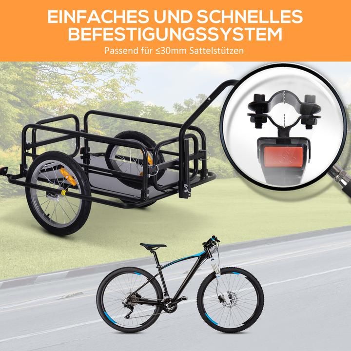 Actual product image Homcom Fahrradanhänger feste Bodenplatte