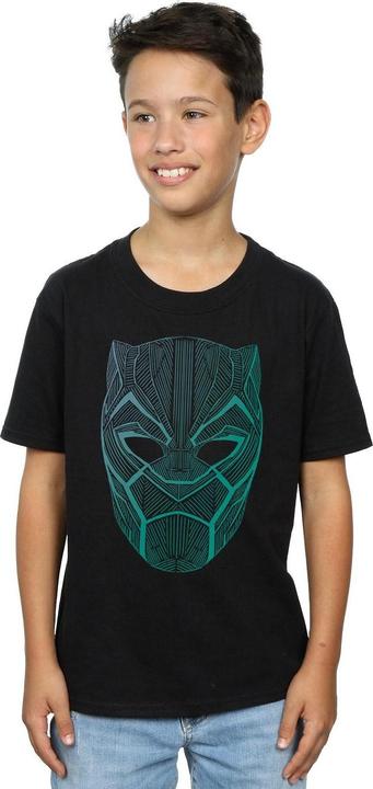 Immagine prodotto Garçons - Maglietta Pantera Nera Maschera Tribale (140, 146)