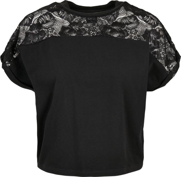 Actual product image Urban Classics Ladies Short Oversized Lace Tee (XL)