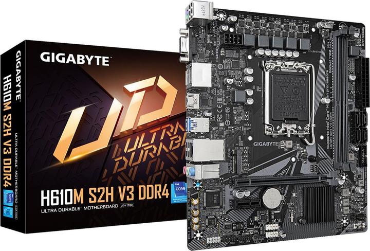 Gigabyte H610M S2H V3 DDR4 (LGA 1700, Intel H610 Express, mATX)