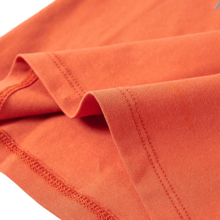 Immagine prodotto VidaXL Camicia da bambino a maniche lunghe arancione scuro 92,Materiale: 95 (92)