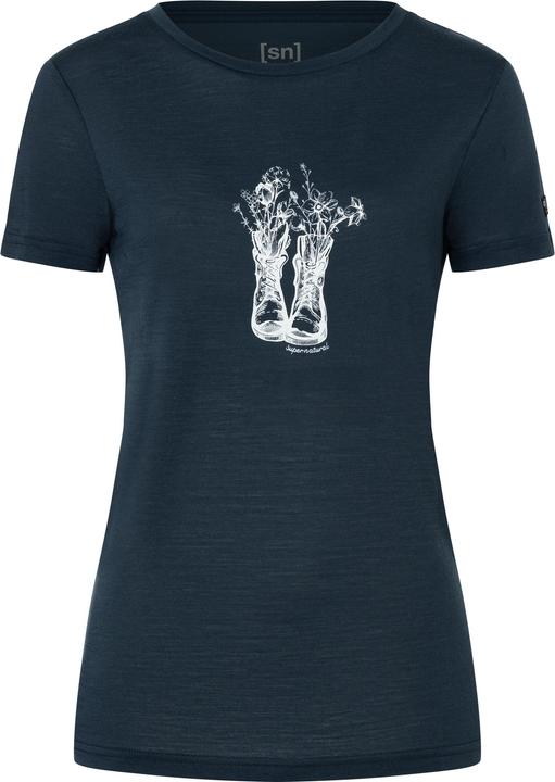 Super Natural Women's Flower Boots Tee (XS)