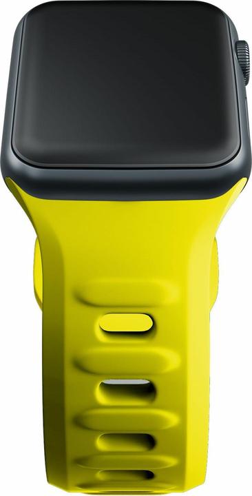 Image du produit 3MK Silicone Watch Strap żółty/yellow dla Apple Watch 38/40/41mm (Silicone, Acier inoxydable)