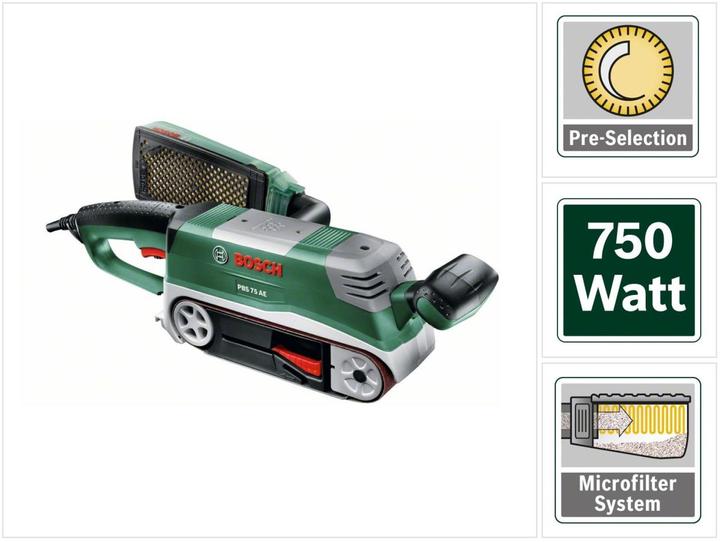 Produktbild Bosch Home & Garden Bandschleifer PBS 75 AE Set (Bandschleifer, 750 W)