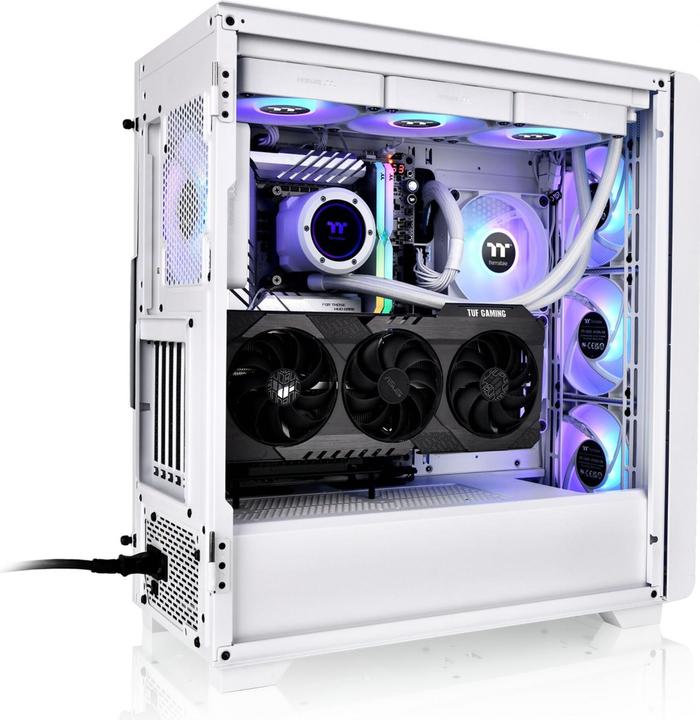 Actual product image Thermaltake S250 TG ARGB Snow White (Mini-ITX, mATX, ATX)