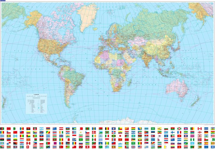 Plano world map (Englisch)