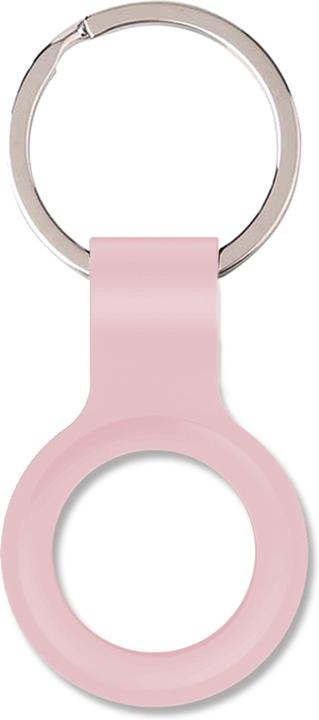 Wave silikonisuoja avainrenkaalla, Apple AirTag, pinkki