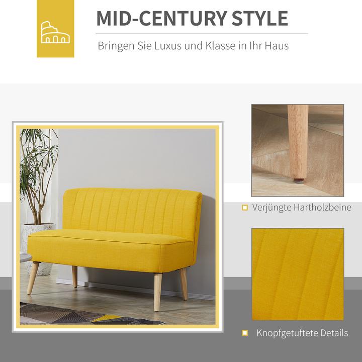 Produktbild Homcom Sofa für 2 Personen (2-Sitzer)