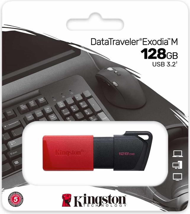 Image du produit Kingston DataTraveler Exodia M (128 Go, USB-A, USB 3.2)